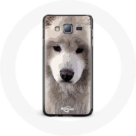 Coque pour samsung galaxy J5 2016 Samoyède Gris Race de chiens