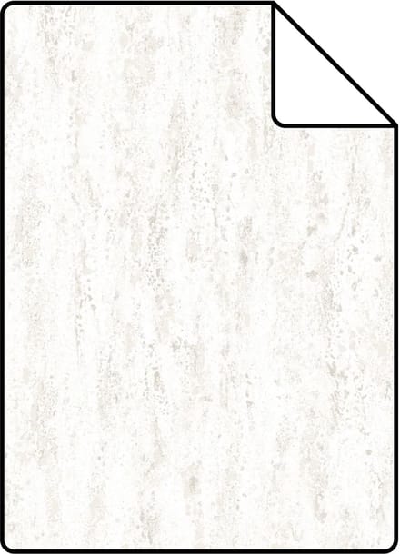 Proefstaal Origin Wallcoverings behang travertin natuursteen gebroken wit - 26,5 x 21 cm - 347584-S