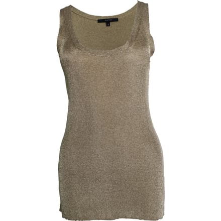 Gucci, gouden mouwloos lurex top
