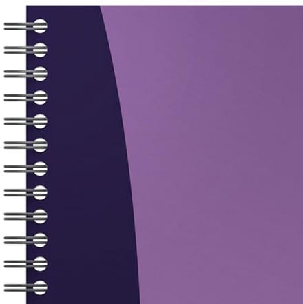 Spiraalblok A5, geruit, 5 kleuren, 5 stuks