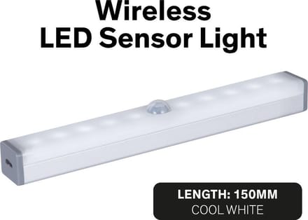 Sinji Kastverlichting LED met Bewegingssensor – LED Lampen Draadloos – LED Lamp op Batterij & USB Oplaadbaar – 15 cm