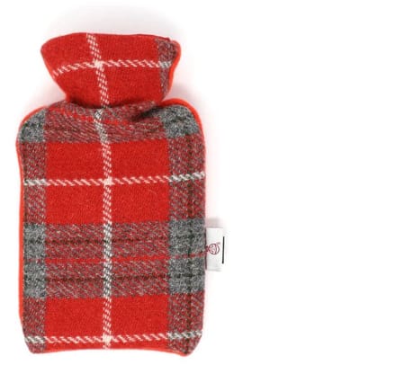 Kruik Rood Grijs - 500 ml - Harris tweed - Handgemaakt in Schotland - Studio Sunart