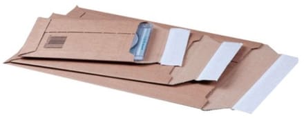 SendProof® Envelop | verzendenvelop | 272x187mm | A5 | strip | golfkarton | bruin | 100 stuks