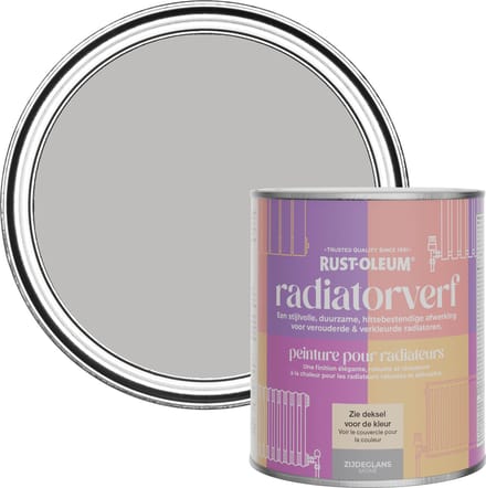 Rust-Oleum Lichtgrijs Radiatorverf Zijdeglans - Kiezel 750ml