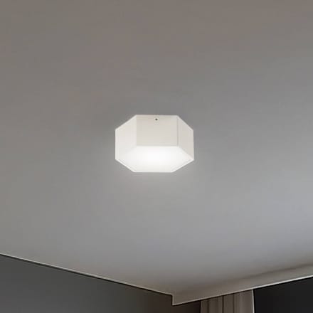 Argon LED plafondlamp Libre, crème wit, staal, 3.000 K
