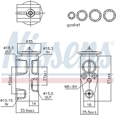 Expansieventiel, airconditioning NISSENS 999491