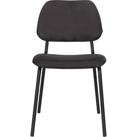 Dutchbone Darby Eetkamerstoelen Zwart - Set van 2