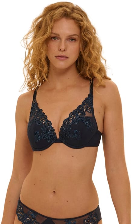 Simone Pérèle - Saga Push-Up Triangel BH Sapphire - maat 75C - Blauw