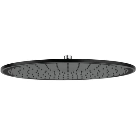 Kludi A-Qa - Hoofddouche 400, 1 jet, zwart mat/chroom 6434087-00