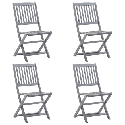 vidaXL - Klapstoelen - 4 - stuks - van - massief - acaciahout