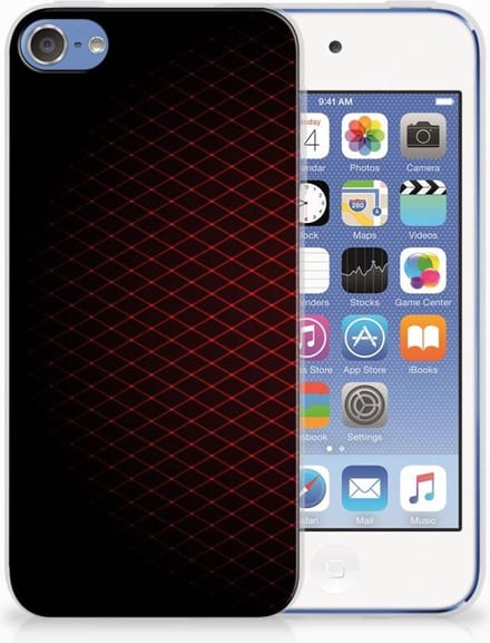 Apple iPod Touch 5 | 6 TPU bumper Geruit Rood