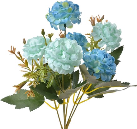 Clayre & Eef Kunstbloem 28 cm Blauw Kunststof