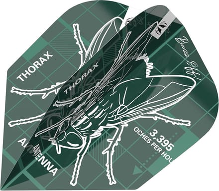 Dartflights Pro Ultra No. 6 Groen Blueprint Design – 3 Stuks