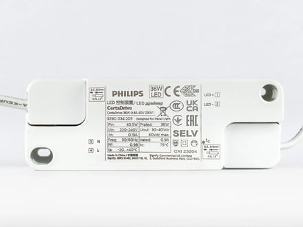 Philips Certadrive - LED Driver 36W - 900mA - Flikkervrij - DC connector - Energiezuinig