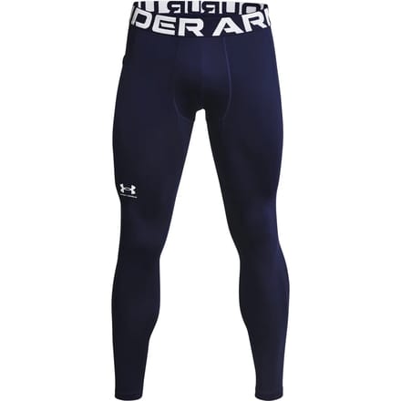 Under Armour UA CG Armour Leggings-BLU Heren Sportlegging - Midnight Navy - Wit