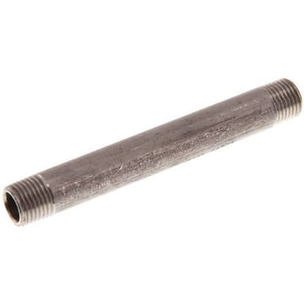 R 1/4'' RVS Dubbele Pijpnippel 20 Bar DIN 2982 - 100mm
