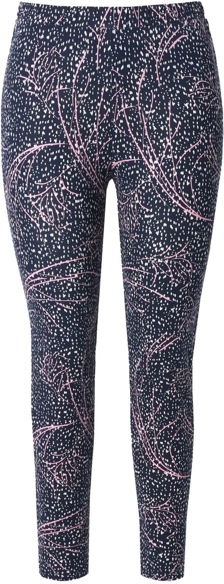 Ulla Popken - Dames - Legging smalle pijpen elastische tailleband - Marine - Maat 42+