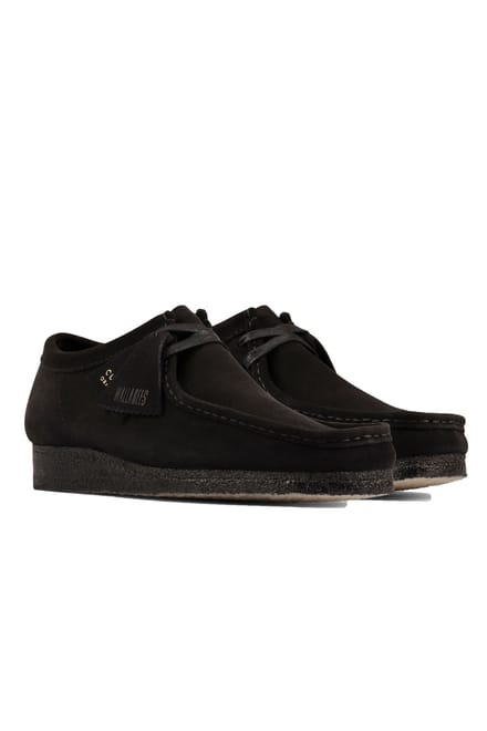 Clarks - Heren schoenen - Wallabee - G - black suede - maat 42