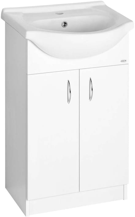 Aqualine Simplex Eco 55 Wastafelonderkast inclusief wastafel 53x83,5x30,7cm