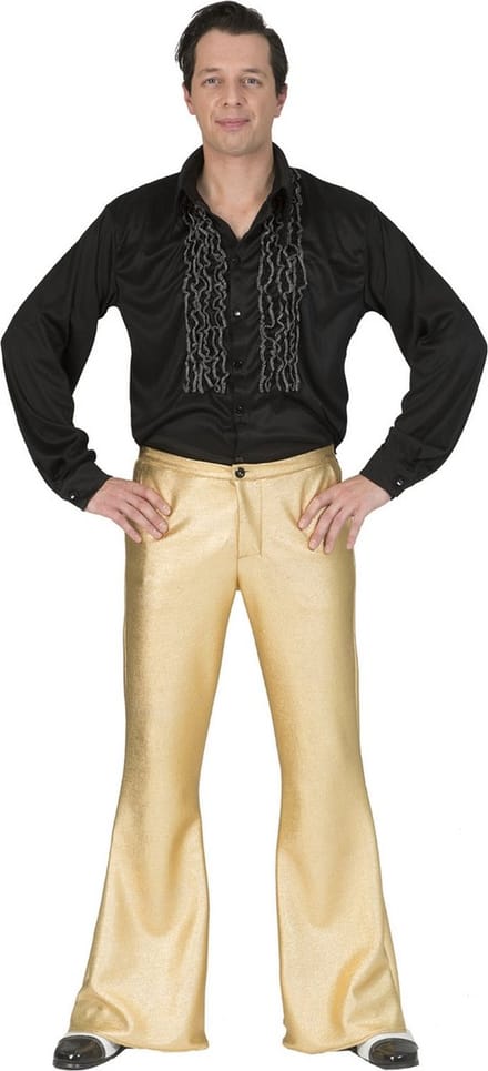 Disco broek Fever goud
