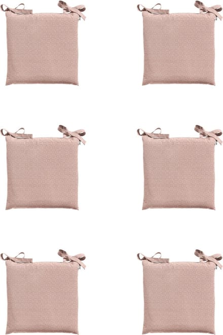 Madison - Zitkussen - Universeel - 6st - 46x46cm - Outdoor Check Pink