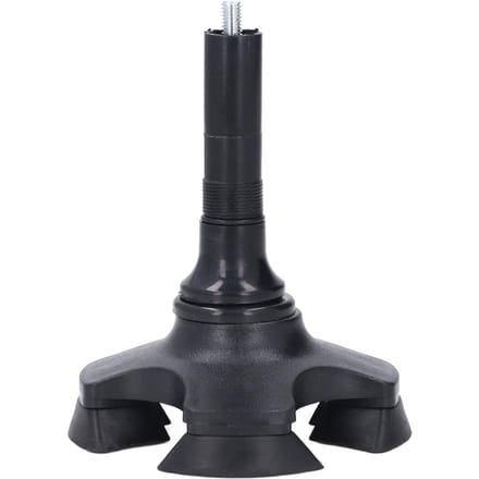 Wandelstokdop met 4 Steunvoeten ABS Aluminiumlegering Schokabsorberend Zelfstandige Wandelstokbasis black