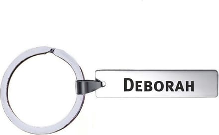 Sleutelhanger Met Naam - Deborah - RVS