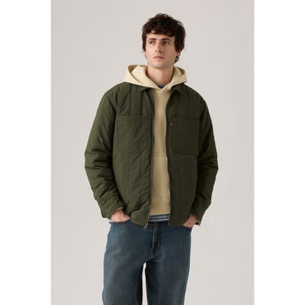 Levi's Kyren Overshirt Deep Depths Maat: M | Lichte Jassen Outlet | Heren | Groen