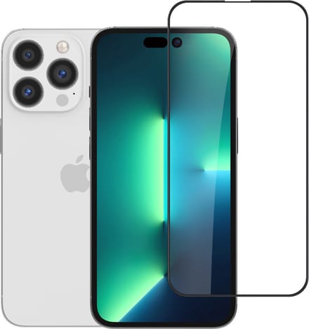 UNIQ Accessory Screenprotector voor iPhone 14 Pro - 10D Full Coverage - Zwarte Rand