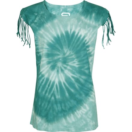 R.E.D. Rock-Engineered Design turquoise T-shirt met tie-dye effect - Dames - XXL