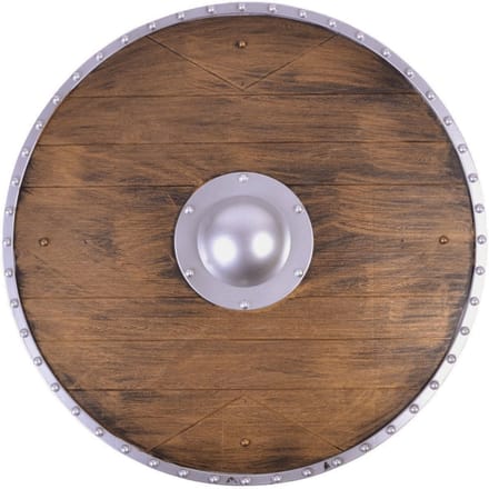 Vikingen/Ridders/Krijgers schild - verkleed accessoires - rond - Dia 45 cm - kunststof - carnaval