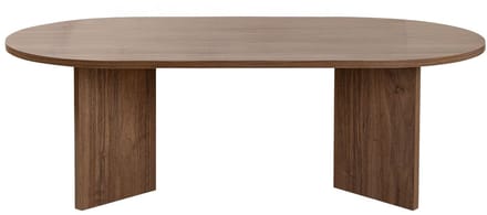 Asir - Salontafel - Travertijn, notenhout - 119 x 60 x 40 cm
