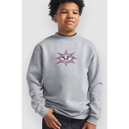 Vans Star Checker Crew Kids Sweater grijs