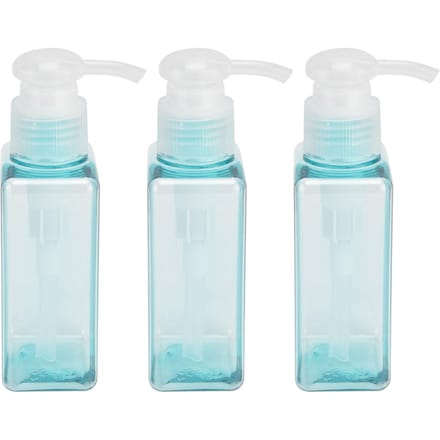 3 STUKS 100ml Pompfles Plastic Lege Zeepdispenser Shampoo Body Wash Lotion Container voor Reizen white