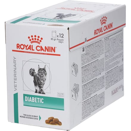 12x85g Feline Diabetic Royal Canin Veterinary Diet Kattenvoer