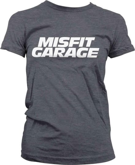 Misfit Garage Dames Tshirt -S- Logo Grijs