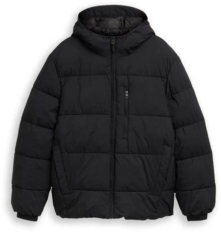 Tom Tailor Denim - Lichtgewicht pufferjas met capuchon - Maat XXL - Black