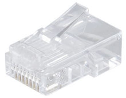 Modular Stecker 8polig short für Rundkabel verg.