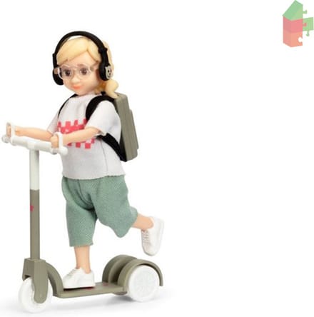 Lundby Set - Poppenhuis Speelfiguur - Kind Met Kickbike