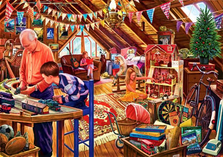 Bluebird Puzzle legpuzzel Attic Playtime - 1500 stukjes nostalgie.