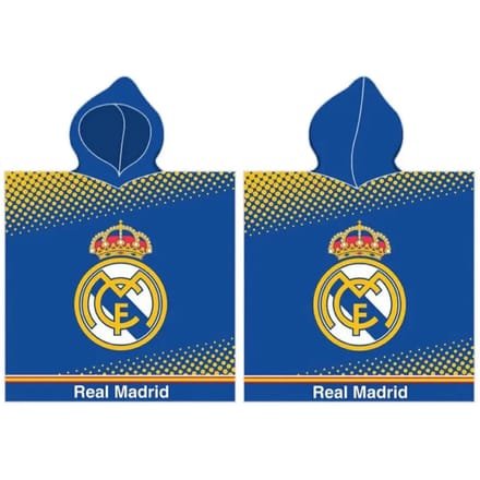 Katoenen kinderponcho Real Madrid