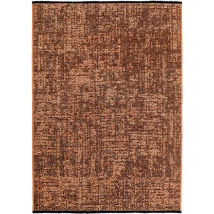SPACE Vloerkleed – Laagpolig Velours – Modern & Sportief – Katoen & Chenille – Koper- 200x290 CM