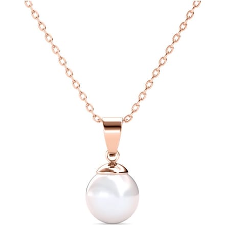 Volle Maan Parel Ketting en Hanger - Imitatie Parel