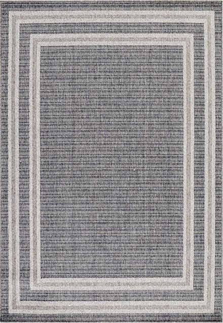 Buitenkleed met patronen Aruba - grijs 4901 - 140x200 cm