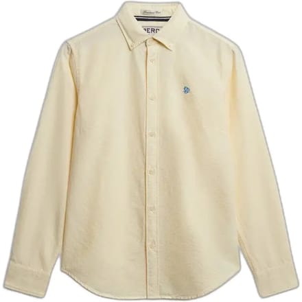 Superdry Slim Oxford Bd Overhemd Met Lange Mouwen Geel 2XS Vrouw