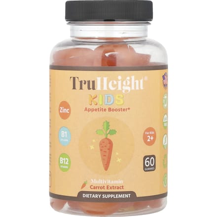 TruHeight, multivitaminegummies voor kinderen, voor kinderen ouder dan 2 jaar, 60 gummies