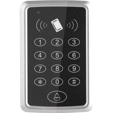 T13 Kaart Wachtwoord Deurtoegang Toegangscontrole Machine Systeem met 5 RFID KaartenID gray