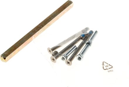 FSB bevestigingsset t.b.v. langschilden ASL krukstift + boutjes deurdikte 59 - 78mm