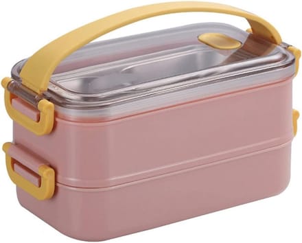 Thermische lunchbox - Voedselcontainer - Maaltijden meenemen - Waterinjectie verwarming - 1 Milliliter - Roze