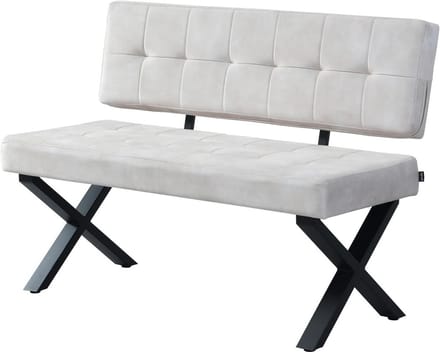 Industriële Stijl Bench met Metalen Frame voor Eetkamer of Hal